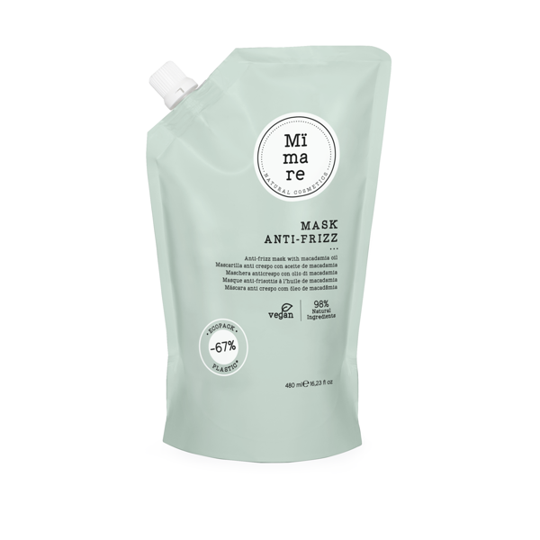 Mimare ANTI FRIZZ glotninamoji plaukų kaukė su makadamijų aliejumi, 480 ml Mimare ANTI FRIZZ glotninamoji plaukų kaukė su makadamijų aliejumi, 480 ml