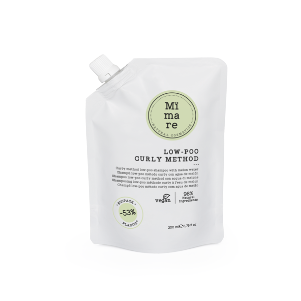 Mimare CURLY METHOD LOW-POO švelnus garbanotų plaukų šampūnas su melionų ekstraktu, 200 ml Mimare CURLY METHOD LOW-POO švelnus garbanotų plaukų šampūnas su melionų ekstraktu, 200 ml