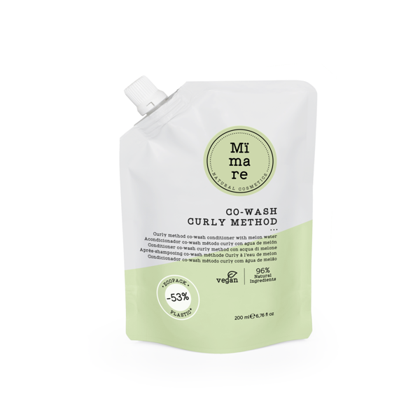 Mimare CURLY METHOD CO WASH valomasis garbanotų plaukų kondicionierius su melionų ekstraktu, 200 ml Mimare CURLY METHOD CO WASH valomasis garbanotų plaukų kondicionierius su melionų ekstraktu, 200 ml