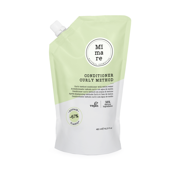 Mimare CURLY METHOD garbanotų plaukų kondicionierius su melionų ekstraktu, 480 ml Mimare CURLY METHOD garbanotų plaukų kondicionierius su melionų ekstraktu, 480 ml