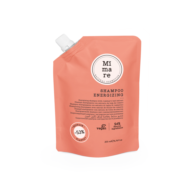 Mimare ENERGIZING energizuojantis šampūnas su rozmarinų lapų ekstraktu, 200 ml Mimare ENERGIZING energizuojantis šampūnas su rozmarinų lapų ekstraktu, 200 ml
