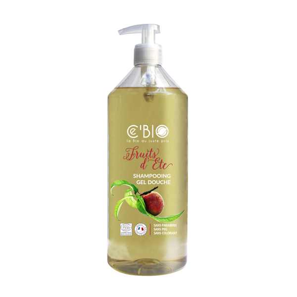 Ce' BIO dušo ir plaukų šampūnas 2in1 persikų ir abrikosų aromato, 1l Ce' BIO dušo ir plaukų šampūnas 2in1 persikų ir abrikosų aromato, 1l