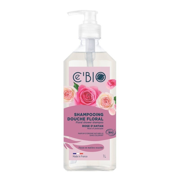 Ce' BIO dušo ir plaukų šampūnas 2in1 rožių aromato, 1l