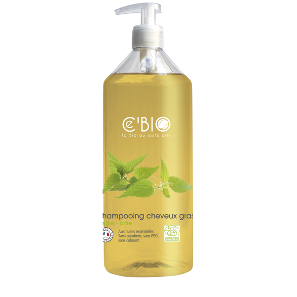 Ce' BIO šampūnas riebiems plaukams su moliu ir dilgėlių ekstraktu, 500 ml Ce' BIO šampūnas riebiems plaukams su moliu ir dilgėlių ekstraktu, 500 ml