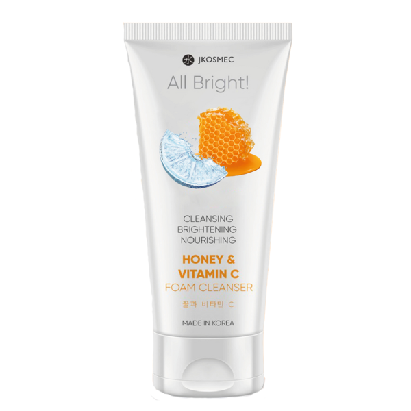 Jkosmec All Bright valomosios veido putos su medumi ir vitaminu C, 180ml Jkosmec All Bright valomosios veido putos su medumi ir vitaminu C, 180ml