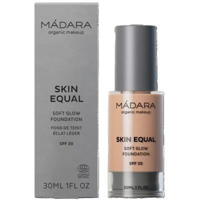MÁDARA, Makiažo pagrindas „Skin Equal“ SPF15, ROSE IVORY, Nr. 30, 30 ml