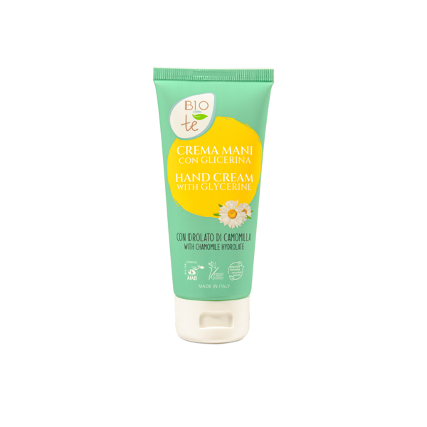 BIOconTe rankų kremas su glicerinu ir ramunėlių hidrolatu, 75 ml BIOconTe rankų kremas su glicerinu ir ramunėlių hidrolatu, 75 ml