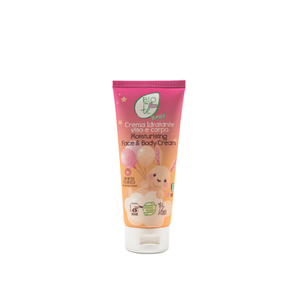 BIOconTé BABY drėkinamasis veido ir kūno kremas su abrikosų užpilu, 100 ml BIOconTé BABY drėkinamasis veido ir kūno kremas su abrikosų užpilu, 100 ml