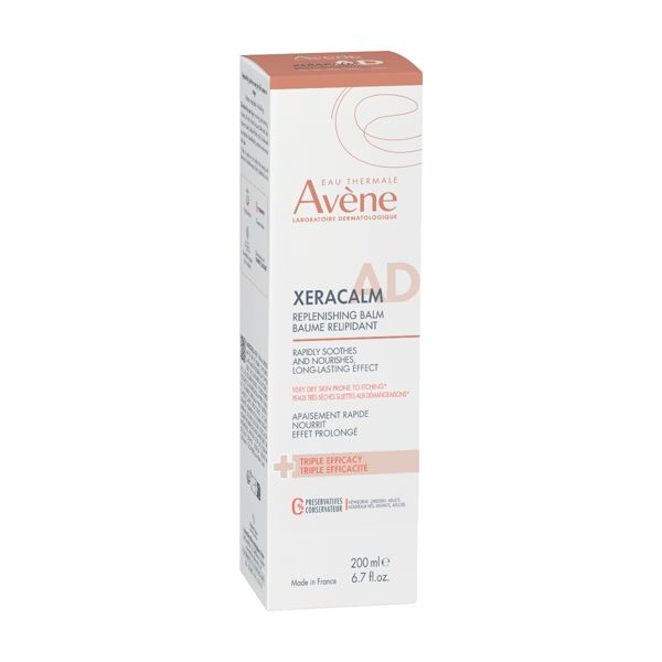 AVENE XERACALM AD, balzamas veidui, kūnui, atopiniam dermatitui, labai sausai odai, 200ml paveikslėlis AVENE XERACALM AD, balzamas veidui, kūnui, atopiniam dermatitui, labai sausai odai, 200ml paveikslėlis