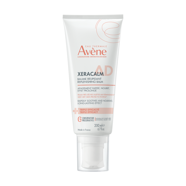 AVENE XERACALM AD, balzamas veidui, kūnui, atopiniam dermatitui, labai sausai odai, 200ml paveikslėlis AVENE XERACALM AD, balzamas veidui, kūnui, atopiniam dermatitui, labai sausai odai, 200ml paveikslėlis