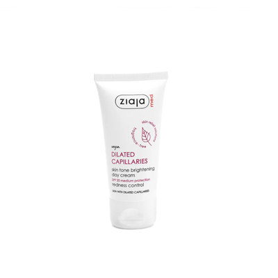 ZIAJA MED ŠVIESINANTIS DIENINIS KREMAS ODAI SU IŠSIPLĖTUSIAIS KAPILIARAIS SPF 20 50ml