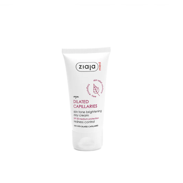 ZIAJA MED ŠVIESINANTIS DIENINIS KREMAS ODAI SU IŠSIPLĖTUSIAIS KAPILIARAIS SPF 20 50ml ZIAJA MED ŠVIESINANTIS DIENINIS KREMAS ODAI SU IŠSIPLĖTUSIAIS KAPILIARAIS SPF 20 50ml