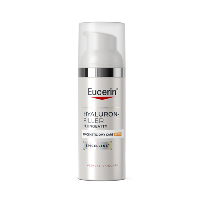 EUCERIN HYALURON-FILLER + LONGEVITY EPIGENETIC, dieninis veido kremas, SPF 30, su Epicelline ir hialurono rūgštimi, 50 ml paveikslėlis