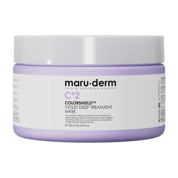 MARUDERM COLORSHIELD, kaukė plaukams, violetinė, atkuriamoji, 250 ml paveikslėlis MARUDERM COLORSHIELD, kaukė plaukams, violetinė, atkuriamoji, 250 ml paveikslėlis