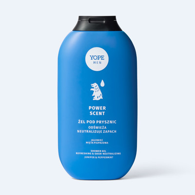 YOPE MEN Energizuojantis dušo gelis, 400 ml.