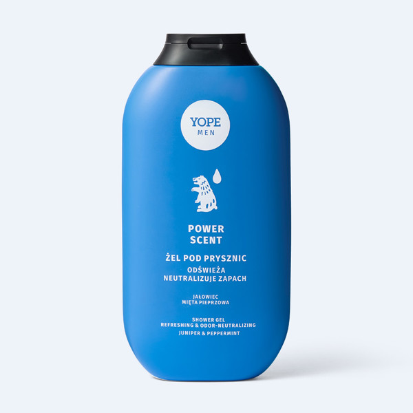 YOPE MEN Energizuojantis dušo gelis, 400 ml.