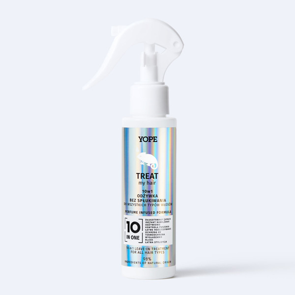 YOPE “Treat my hair” nenuplaunamas kondicionierius-eliksyras 10 viename, 100 ml. YOPE “Treat my hair” nenuplaunamas kondicionierius-eliksyras 10 viename, 100 ml.