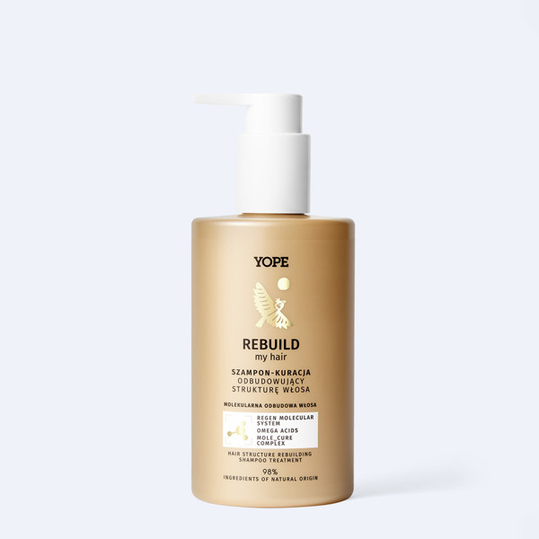 YOPE „Rebuild My Hair” plaukų šampūnas, 300 ml. YOPE „Rebuild My Hair” plaukų šampūnas, 300 ml.