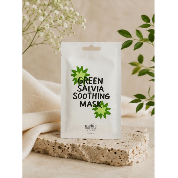 MEIDEME Green Salvia lakštinė veido kaukė, N1