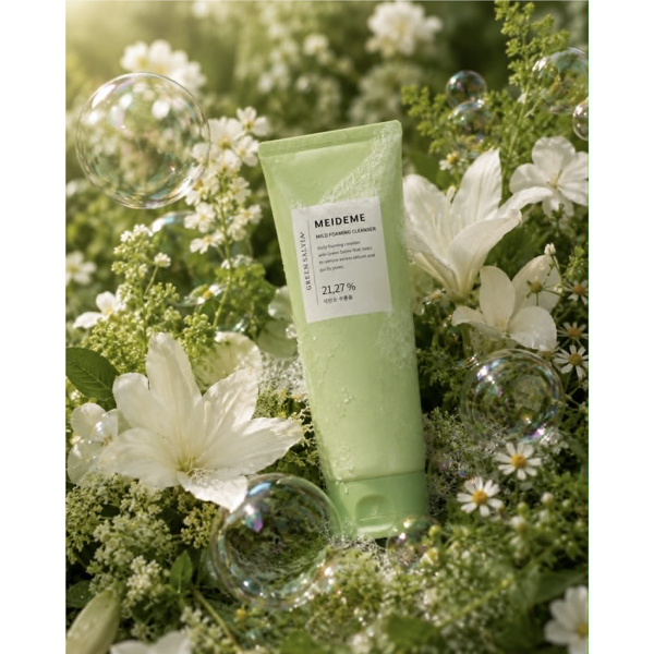 MEIDEME Green Salvia putojantis veido prausiklis, 180 ml