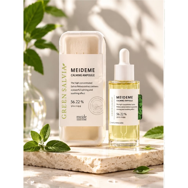 MEIDEME Green Salvia raminamoji ampulė, 50 ml