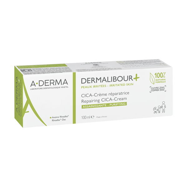 A-DERMA DERMALIBOUR+ CICA, atstatomasis int. priežiūros kremas, 100 ml paveikslėlis A-DERMA DERMALIBOUR+ CICA, atstatomasis int. priežiūros kremas, 100 ml paveikslėlis