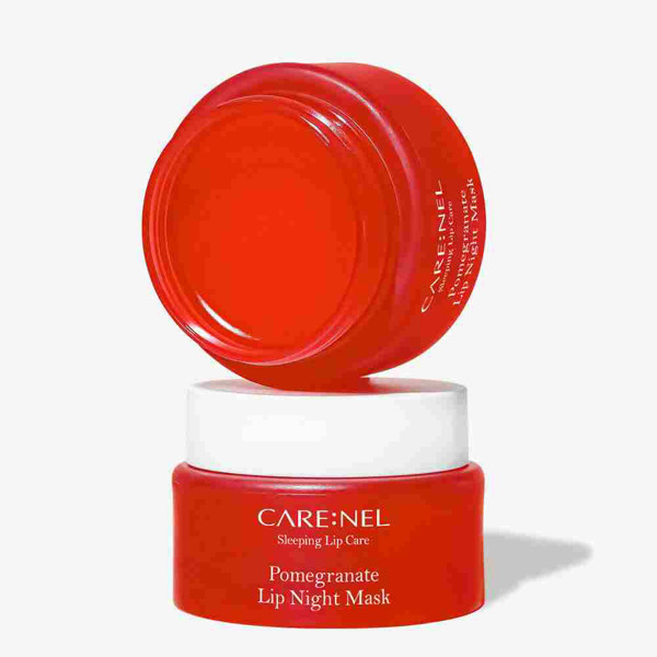 CARENEL Pomegranate naktinė lūpų kaukė 23g