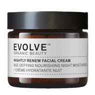EVOLVE ORGANIC BEAUTY, Naktinis veido kremas „Nightly Renew“, ekologiškas, 60 ml EVOLVE ORGANIC BEAUTY, Naktinis veido kremas „Nightly Renew“, ekologiškas, 60 ml