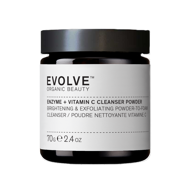 EVOLVE ORGANIC BEAUTY, Valomieji milteliai veidui prausti su enzimais ir vitaminu C, 70 g