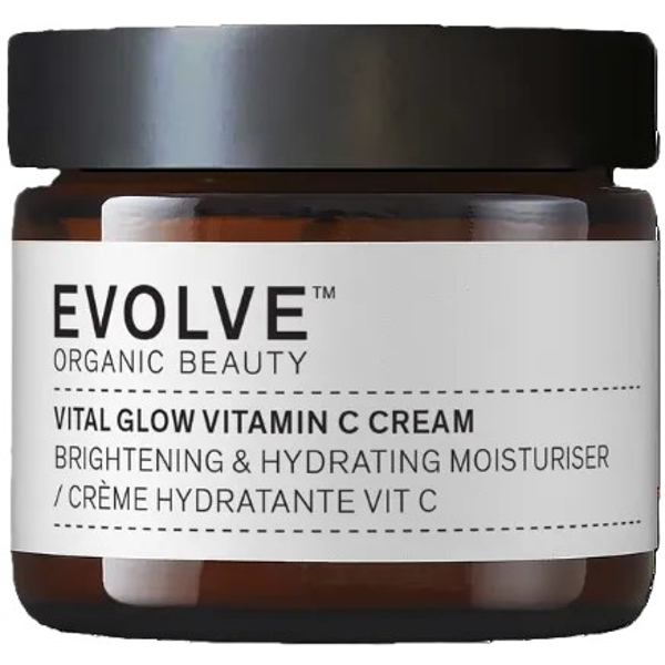 EVOLVE ORGANIC BEAUTY, Švytėjimo suteikiantis veido kremas su vitaminu C „Vital Glow", 60 ml EVOLVE ORGANIC BEAUTY, Švytėjimo suteikiantis veido kremas su vitaminu C „Vital Glow", 60 ml