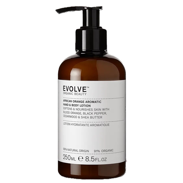 EVOLVE ORGANIC BEAUTY, Rankų ir kūno losjonas „African Orange“, 250 ml EVOLVE ORGANIC BEAUTY, Rankų ir kūno losjonas „African Orange“, 250 ml
