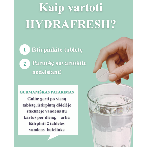 VITAVEA HYDRAFRESH be cukraus citrinų verbenų skonio, 20 vnt VITAVEA HYDRAFRESH be cukraus citrinų verbenų skonio, 20 vnt