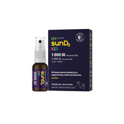 LYL Purškiamas D3 Vitaminas Vaikams 1000 IU, 25 ml paveikslėlis