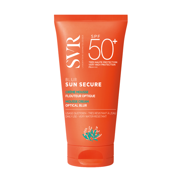 SVR SUN SECURE BLUR, putų konsistencijos veido kremas ir SPF50+, 50ml paveikslėlis SVR SUN SECURE BLUR, putų konsistencijos veido kremas ir SPF50+, 50ml paveikslėlis