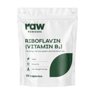 RAW POWDERS RIBOFLAVINAS (VITAMINAS B2) 100 mg, 60 kapsulių