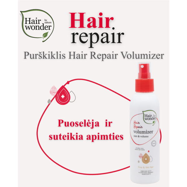 HAIRWONDER Purškiklis plaukų apimčiai Hair Repair Volumizer, 150 ml