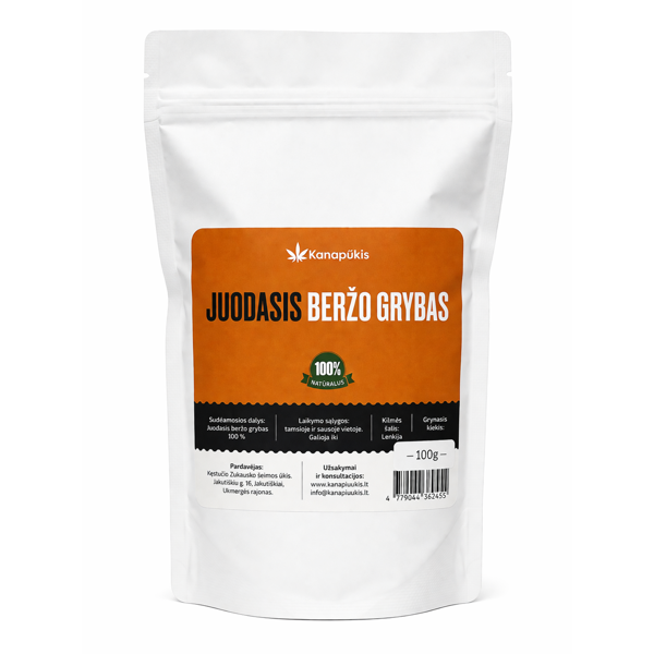 KANAPŪKIS Juodojo beržo grybas (čaga) 100 g.