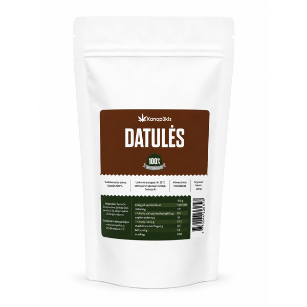 KANAPŪKIS Datulės 200 g. KANAPŪKIS Datulės 200 g.