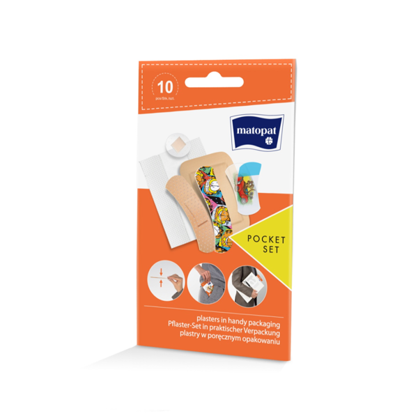MATOPAT POCKET SET, pleistrų rinkinys, 10 vnt. paveikslėlis