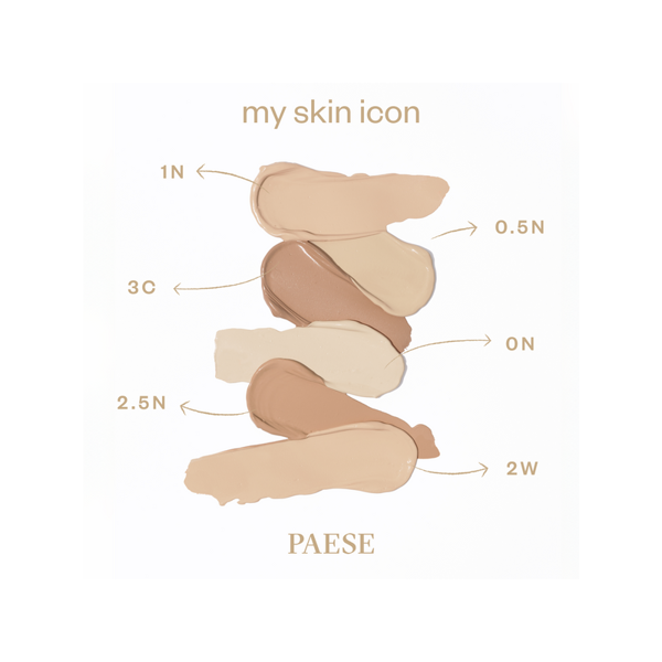 PAESE Matinė Kreminė Pudra "My Skin Icon" Nr.1 Necru, 33ml.