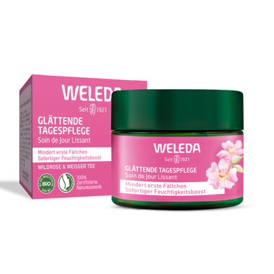 WELEDA, Wild Rose & White Tea, dieninis kremas, 40 ml paveikslėlis
