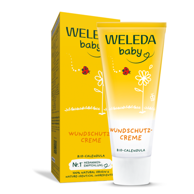 WELEDA CALENDULA BABY, vaikiškas kremas su cinku nuo iššutimų su medetkomis, 75 ml paveikslėlis
