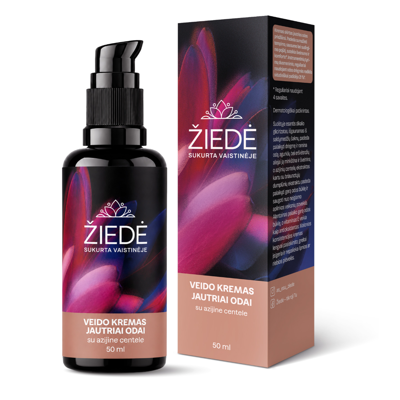 ŽIEDĖ, veido kremas jautriai odai su azijine centele, 50 ml paveikslėlis