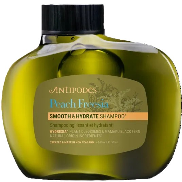 ANTIPODES, Glotninamasis ir drėkinamasis šampūnas PEACH FREESIA, 340 ml ANTIPODES, Glotninamasis ir drėkinamasis šampūnas PEACH FREESIA, 340 ml