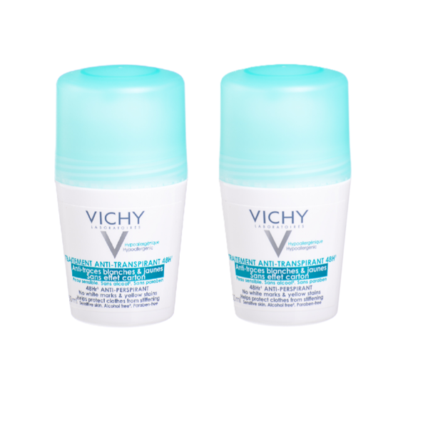 VICHY DEO DUO, rut. antiperspirantai nuo intensyvaus prakaitavimo 48H, 50ml, 2 vnt. paveikslėlis