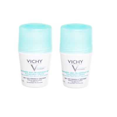 VICHY DEO DUO, antiperspirantai nuo intensyvaus prakaitavimo 48H, 50ml, 2 vnt. paveikslėlis