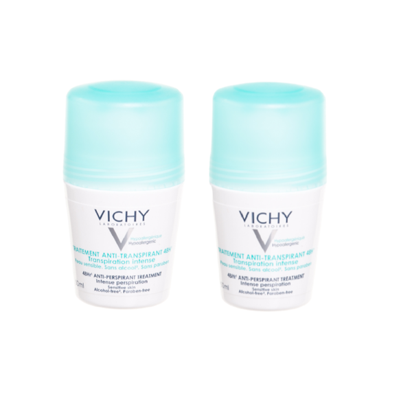VICHY DEO DUO, antiperspirantai nuo intensyvaus prakaitavimo 48H, 50ml, 2 vnt. paveikslėlis
