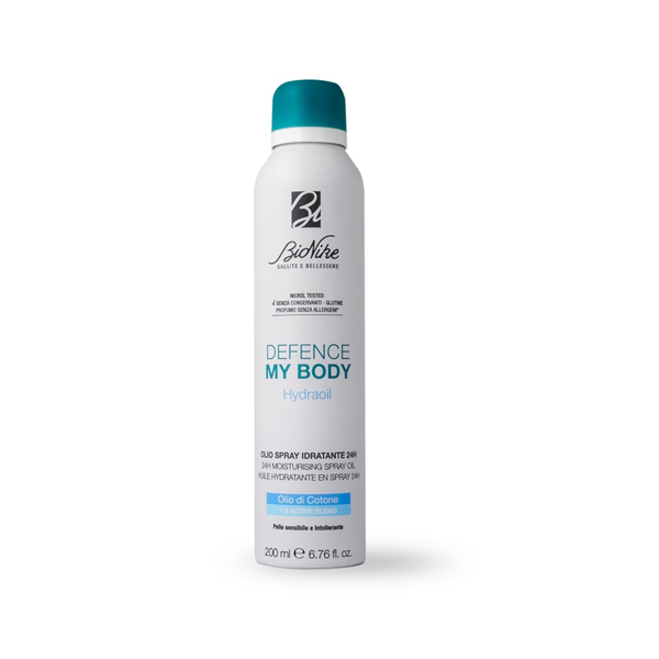 BIONIKE DEFENCE MY BODY HYDRAOIL, purškiamas drėkinamasis aliejus, 150 ml paveikslėlis BIONIKE DEFENCE MY BODY HYDRAOIL, purškiamas drėkinamasis aliejus, 150 ml paveikslėlis