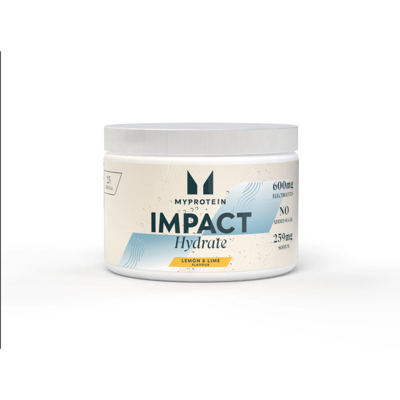 Elektrolitų milteliai Impact Hydrate 224g Citrinų ir Žaliųjų citrinų