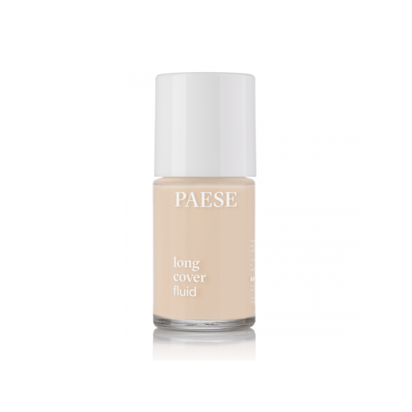 PAESE kreminė pudra "Long cover fluid", 0 Nude, 30ml.